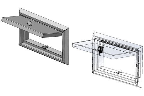 Rock Run Industries Exterior Door Completely Formed With A Press Brake