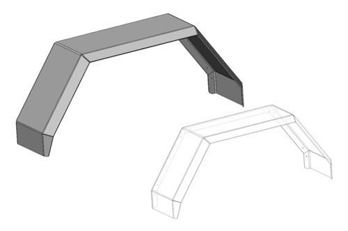 Rock Run Industries Heavy Duty Aluminum Fender Doubling As A Step